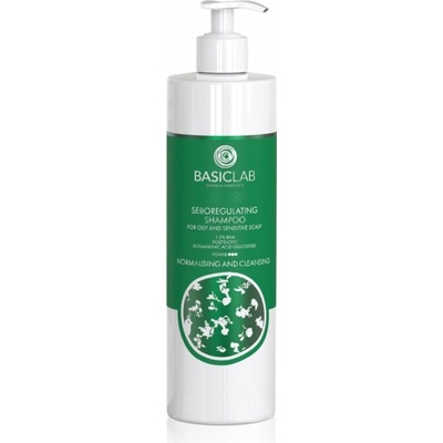 BasicLab Dermocosmetics Trichologis čistiaci šampón na reguláciu kožného mazu 300 ml
