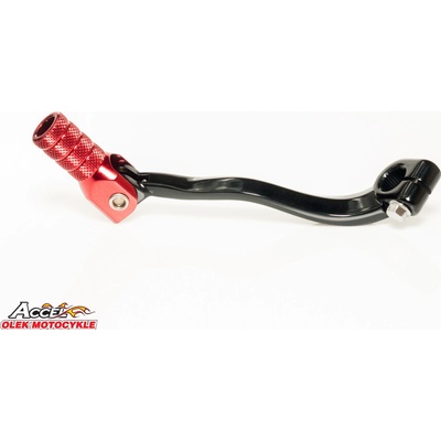 ACCEL páka řazení HONDA CRF 250R 04-09, CRF 250X 04-17 hliníková barva černá, koncovka červená