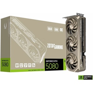 ZOTAC GeForce RTX 5080 Solid Core OC 20th Anniversary Edition 16GB (ZT-B50800J2S-10P) Видео карти