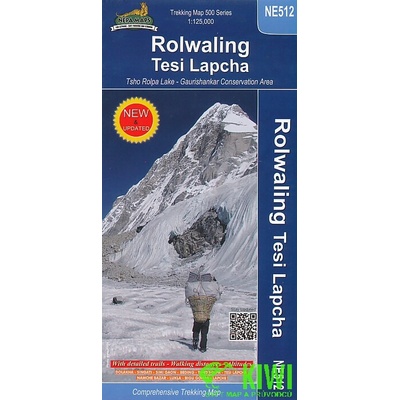 mapa Rolwaling,Tsho Rolpa 1:125 t.