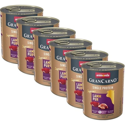 Animonda GranCarno Single Protein - агнешко 6 x 800г
