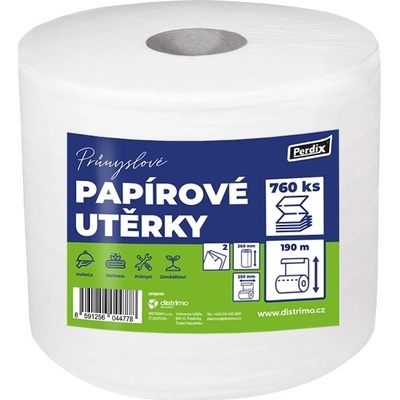 Perdix priemyselné papierové utierky 190m