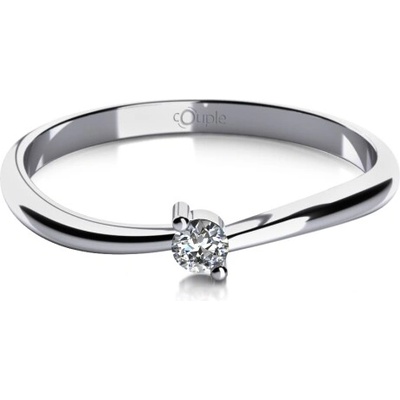 Couple Zásnubní prsten Lora bílé zlato s laboratorním diamantem 585 68 1 0653.1B00.0.50.LEVS.000