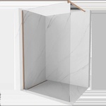 Mexen Kioto душ параван Walk-in 70 x 200 cm, прозрачен 8 mm, четкана мед - 800-070-101-65-00 (800-070-101-65-00)
