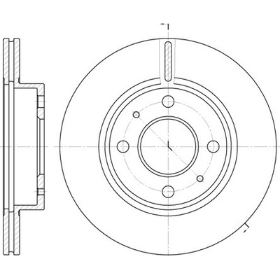 Brzdový kotúč REMSA 6105.10
