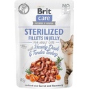 Brit Care Cat Sterilized Fillets in Jelly with Hearty Duck&Tender Turkey 24 x 85 g