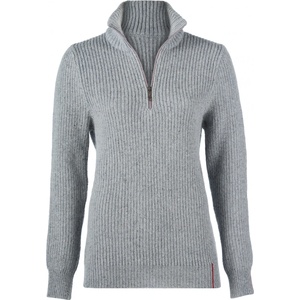 Engel Дамски вълнен пуловер Engel Women's Troyer Wool jumper - Kiesel - размер 38/40 (EU) (105-3583-0112)