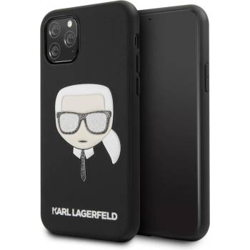 Image 1 of KARL LAGERFELD Гръб Karl Lagerfeld Embossed Glitter Case за iPhone 11 - Черен