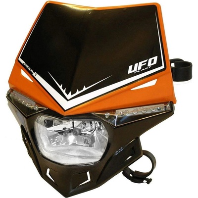 UFO světlomet STEALTH homologovaný s blinkry LED barva černo-oranžová