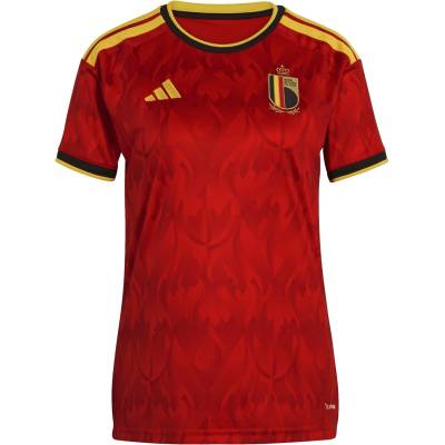 adidas Дамска футболна фланелка Adidas Belgium Home Shirt World Cup 2026 Womens - Red/Gold