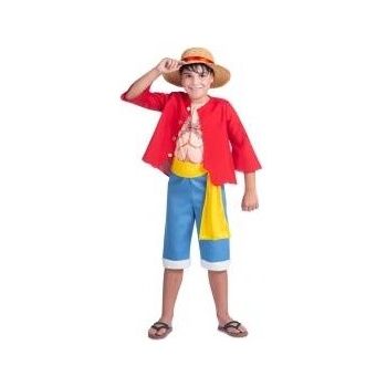 One Piece Маскировъчен костюм за деца One Piece Luffy (5 Части) Размер 10-12 години
