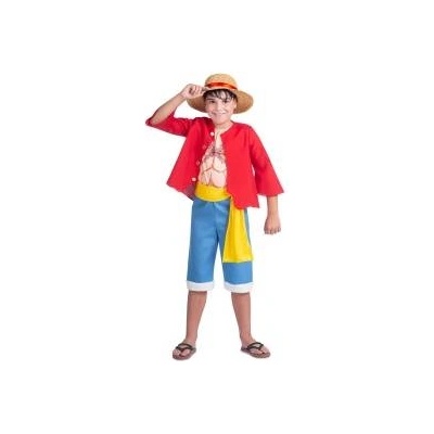 One Piece Маскировъчен костюм за деца One Piece Luffy (5 Части) Размер 10-12 години