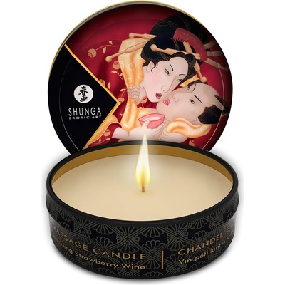 Shunga - масажна свещ - ягода - 30 ml