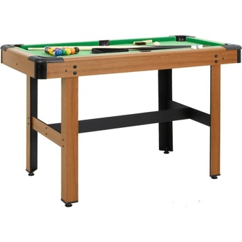 Multidom 4-stopový biliardový stôl hnedý 122x61x76 cm
