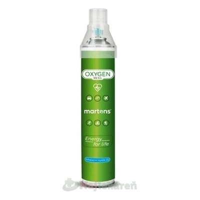 MARTONS Oxygen inhalačný kyslík O2 99,5 % s maskou 750 ml