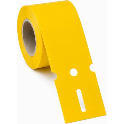 Plastová Etiketa záhradnícka 163,5 mm x 100 mm, Polypropylén, Žltá, Dutinka 40 mm, 1000 ks/kotúč