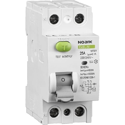 Residual circuit breaker Icn=6kA, 2-pole, In=40A, I? n=100mA, type A (108354)