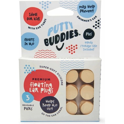 Putty Buddies 3 páry Růžová