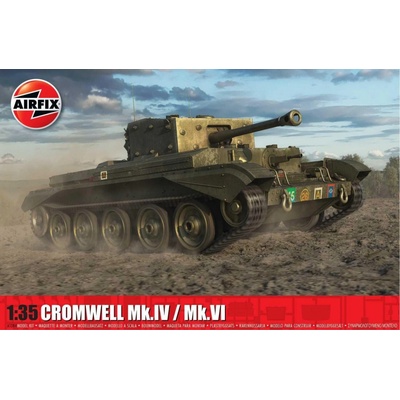 AIRFIX Classic Kit military A1384 Cruiser Mk.VIII A27M Cromwell Mk.IV / Mk.VI 1:35
