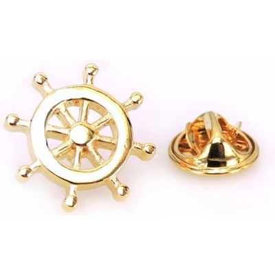 Amparo Miranda Brošňa do klopy Kormidlo B5357 Gold