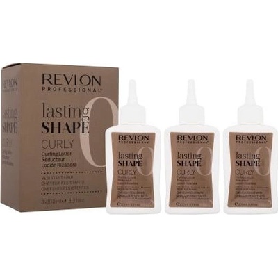 Revlon Lasting Shape Curly Curling Lotion Resistant Hair 3x100 ml