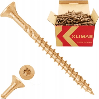 Klimas Wkret-Met TX 4x50mm - 300 ks - Skrutky / Vruty do dreva so zapustenou hlavou, WKCS
