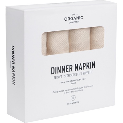 The Organic Company Салфетки Dinner 35 x 40 см светлобежови 4 бр (1134-202)