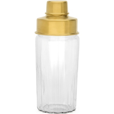 Šejker kokteilov ARINTO 500 ml, zlatá, sklo / nerezová oceľ, Leopold Vienna