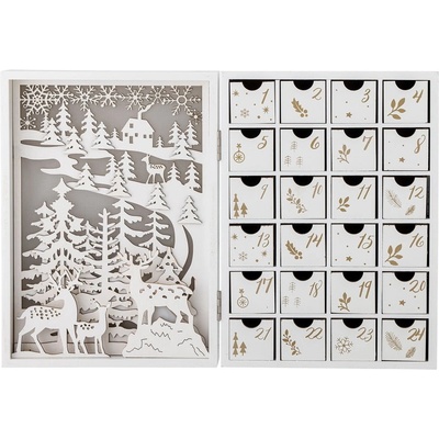 Bloomingville Elimar adventní dekorace bílá