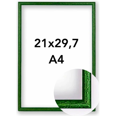 Fotorámeček Vídeň Rozměr: A4 - 21 x 29,7 cm, Barva: Zelená, Typ zasklení: Plexi