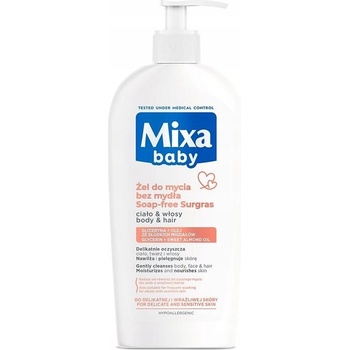 MIXA Detský jemný šampón a mlieko do kúpeľa 2v1 400 ml
