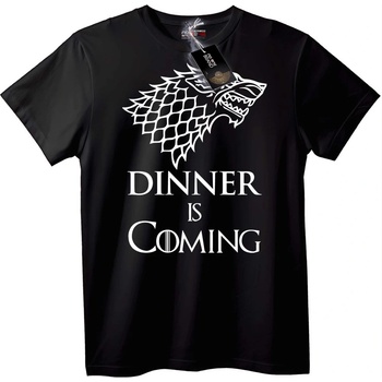 NOONEBRAND Тениска Вечерята наближава - 2XL, Black