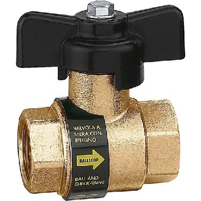 CALEFFI BALLSTOP Kulový ventil 1/2" MOTÝL s integrovanou zpětnou klapkou 5632312