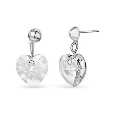CrysTalp náušnice srdiečka Lovely Heart 4022.CAB.R