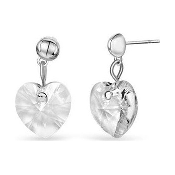 CrysTalp náušnice srdiečka Lovely Heart 4022.CAB.R