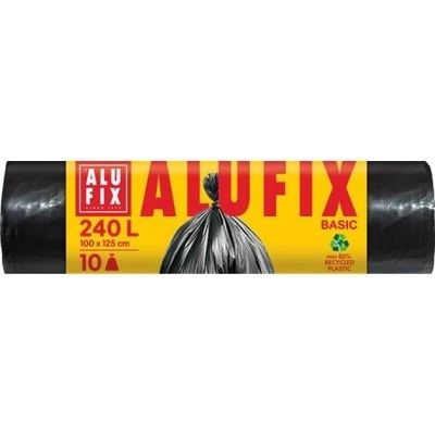 ALUFIX Vrece na odpad 240 l 10 ks 20µm Economy čierne