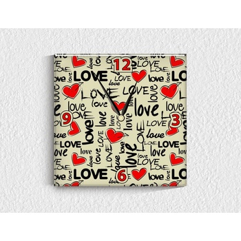 Image 1 of Стъклен стенен часовник 023