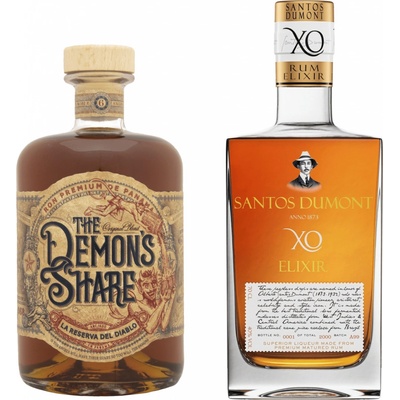The Demon's Share Rum + Santos Dumont XO Elixir 40% 2 x 0,7 l (set)