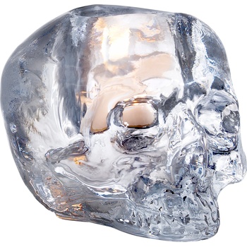 Kosta Boda Свещник за чаена свещ Still Life череп 11, 5 см прозрачен (7060820)