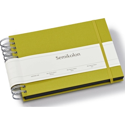 Semikolon Uni Mini Mucho албум за снимки, матча зелен, черни страници (369979)
