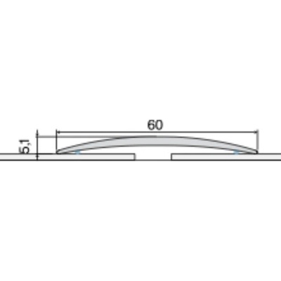 Effector Prechodový profil A70 samolepiaci Inox EF3P00462 1 m