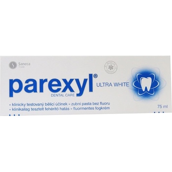 Parexyl Ultra White zubná pasta bez fluoru 75 ml
