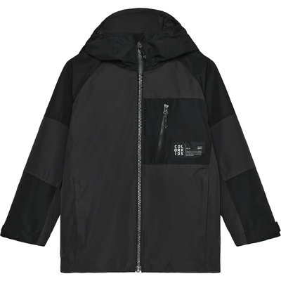 Color Kids Детско водоустойчиво яке Color Kids Kid's Junior Jacket Colorblock Waterproof jacket - Phantom - размер 122 (EU) (703-6801-0214)