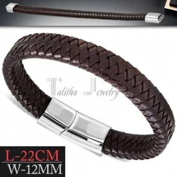 Image 1 of Talitha Кожена гривна в кафяво