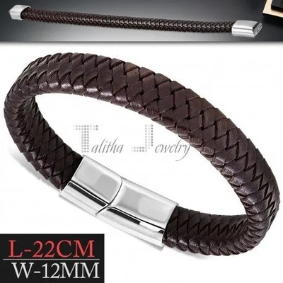 Talitha Кожена гривна в кафяво