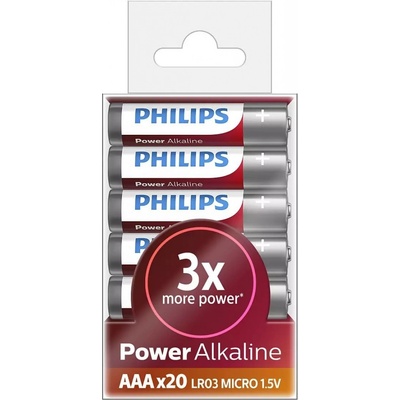 Philips POWER ALKALINE AAA 20ks LR03P20T/10