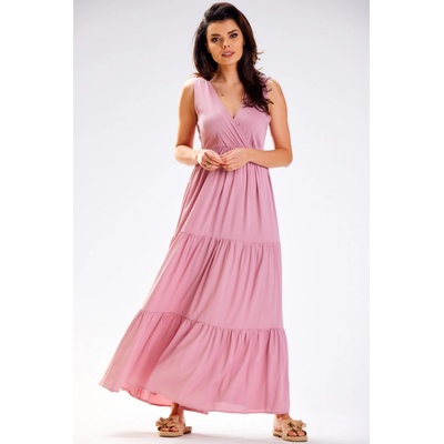 Awama šaty A581 Dirty Pink