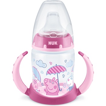 Nuk Чаша със силиконов накрайник NUK - First Choice, Peppa Pig, TC, 150 ml, 6-18 месеца, Розова (10215357-Розов)