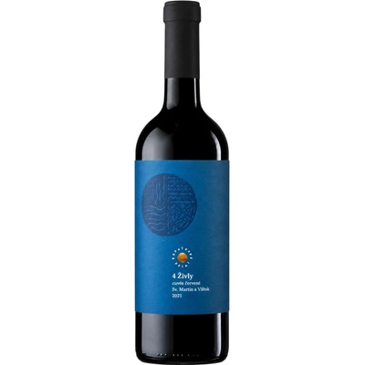 Karpatská Perla 4 Živly červené 2021 13% 0,75 l (čistá fľaša)