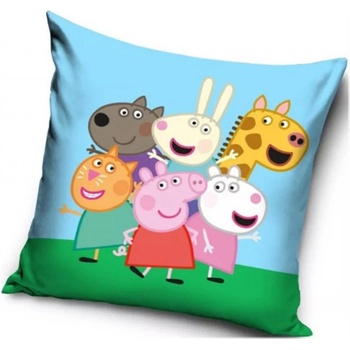 Carbotex Vankúš Prasiatko Peppa s kamarátmi 40x40